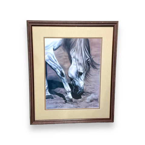 Rustic Framed Horse Print