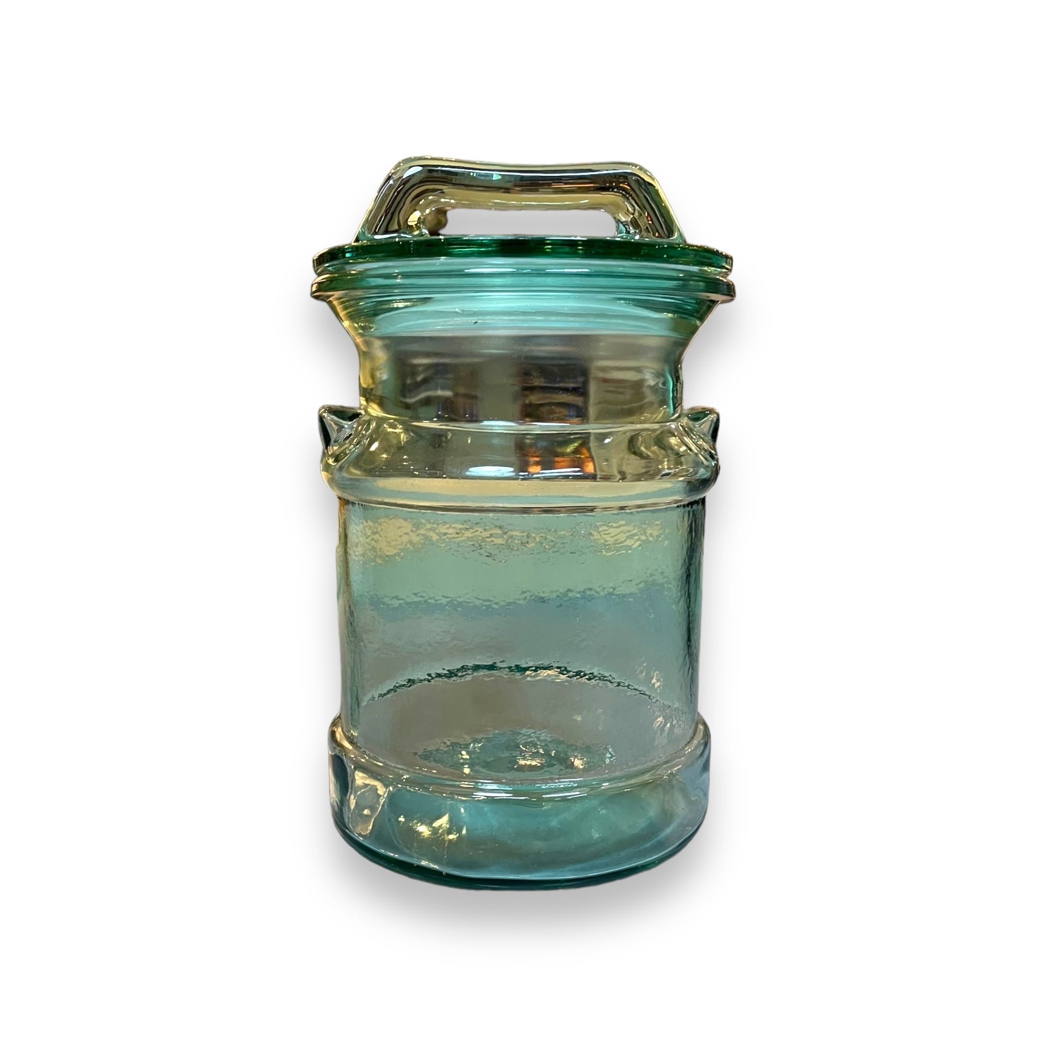 Teal Glass Canister