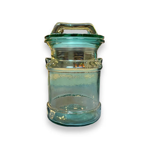 Teal Glass Canister