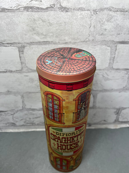 Spaghetti House Tall Pasta Tin Canister