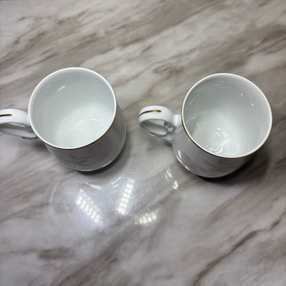 Vintage Royalton Bird Porcelain Mugs Set