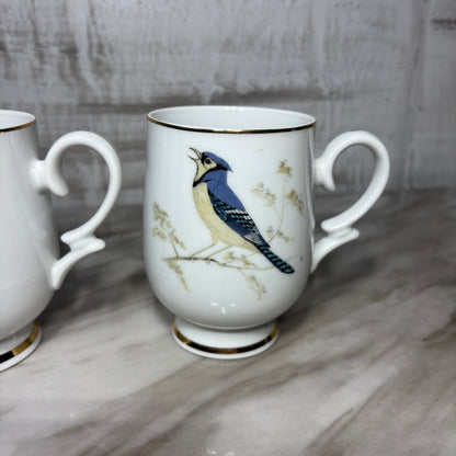 Vintage Royalton Bird Porcelain Mugs Set
