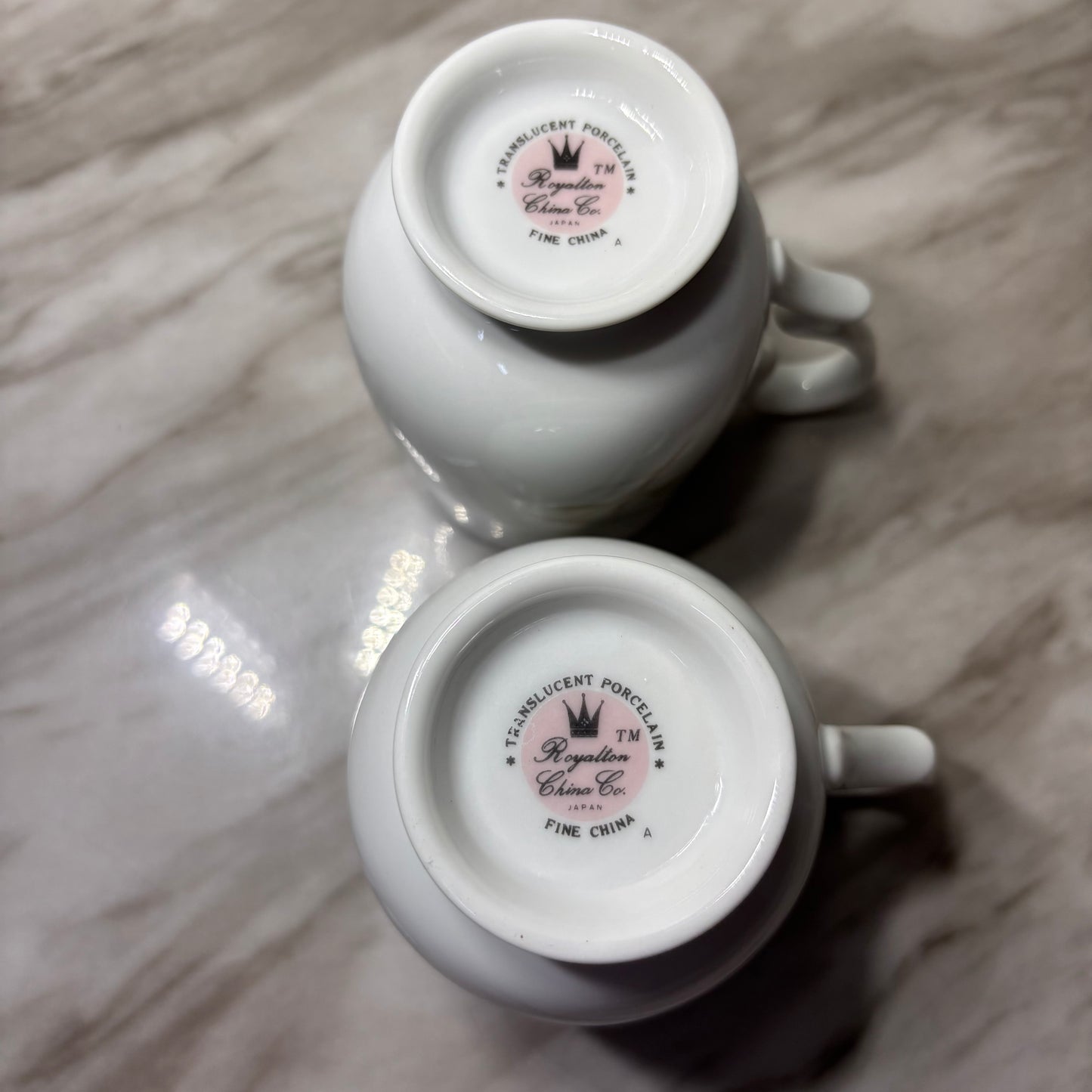 Vintage Royalton Bird Porcelain Mugs Set