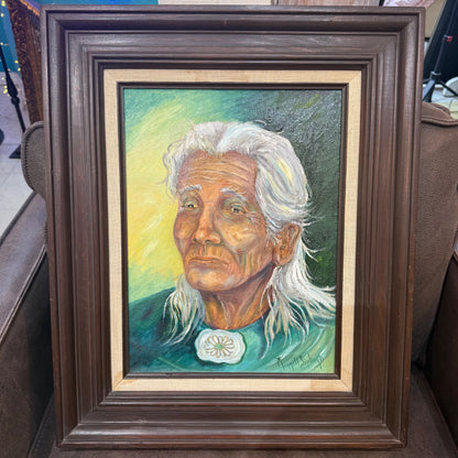 Original Native American Oil Painting