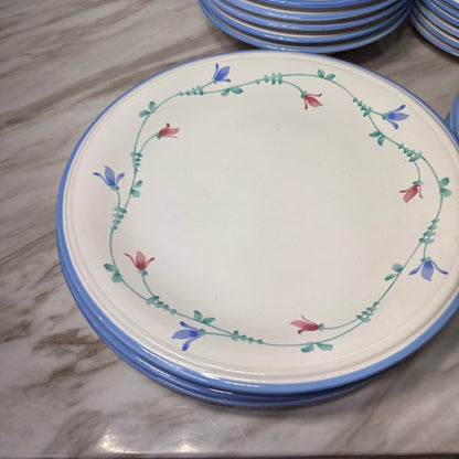 Vintage Savoir Vivre Portofino Blue Stoneware Dinnerware Set