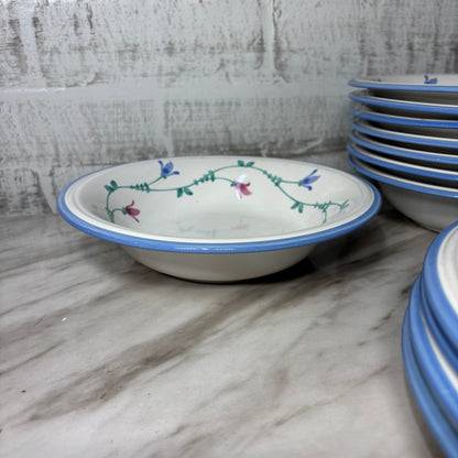 Vintage Savoir Vivre Portofino Blue Stoneware Dinnerware Set