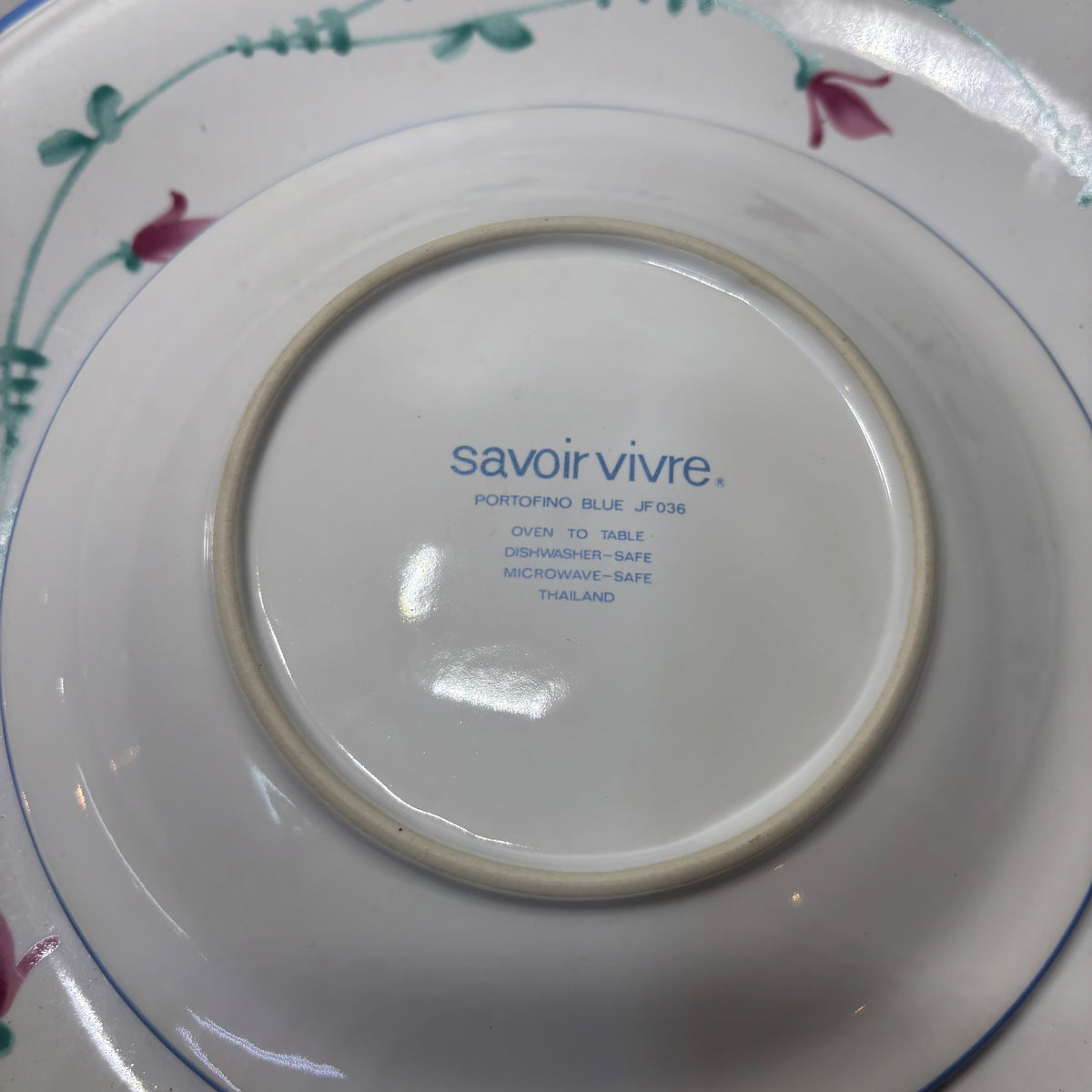 Vintage Savoir Vivre Portofino Blue Stoneware Dinnerware Set
