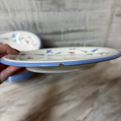 Vintage Savoir Vivre Portofino Blue Stoneware Dinnerware Set