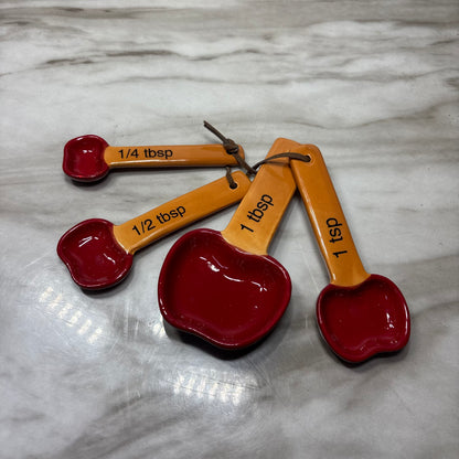 Apple Shaped Ceramic Measuring Spoons