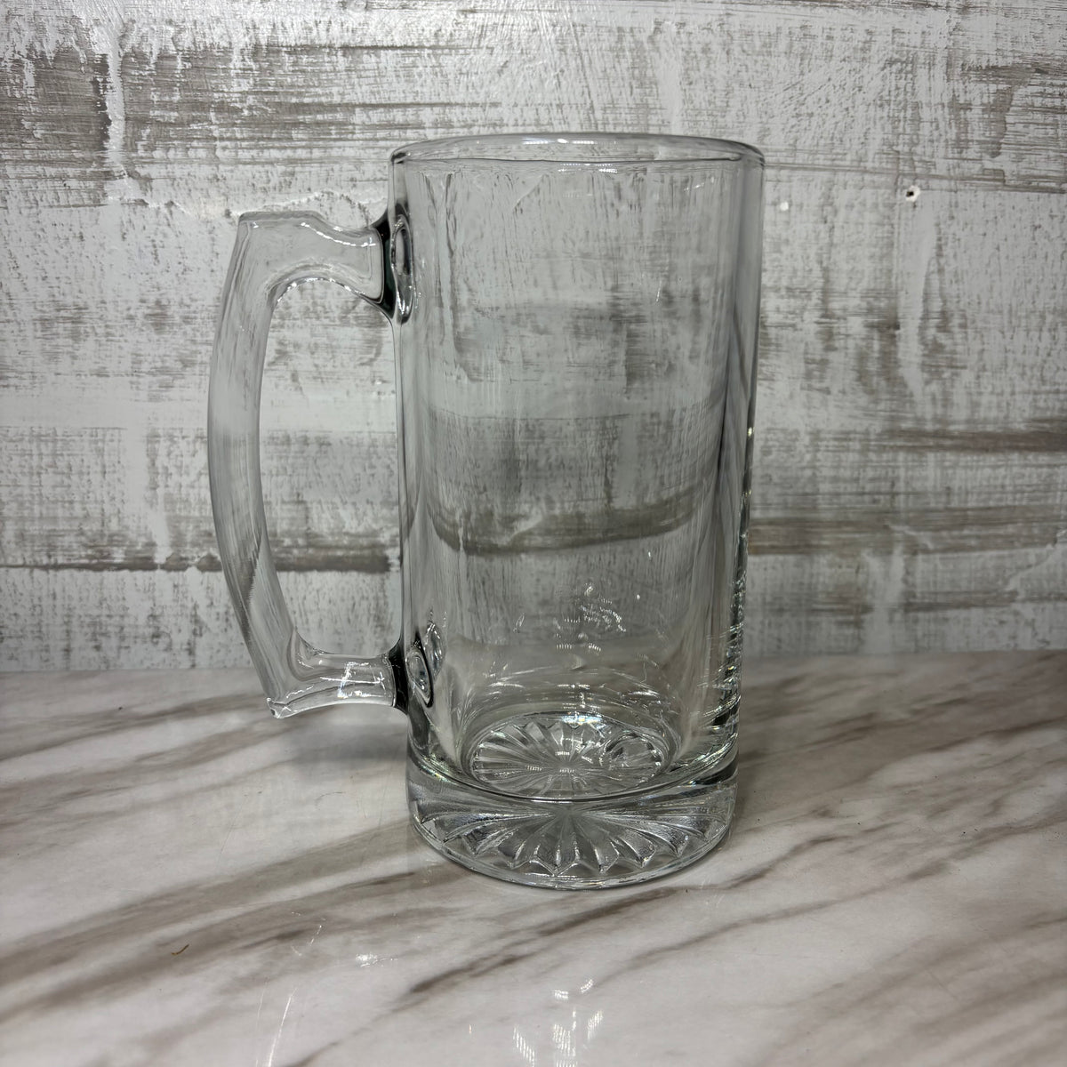 Large Heavy Duty Glass Beer Mug