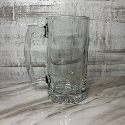 Large Heavy Duty Glass Beer Mug
