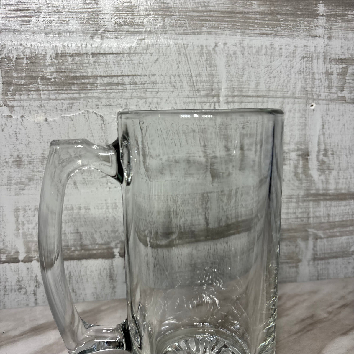 Large Heavy Duty Glass Beer Mug