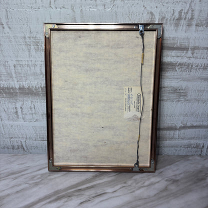 Vintage Pink Matted Oval Picture Frame