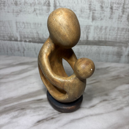 Mother And Son Ceramic Figurine
