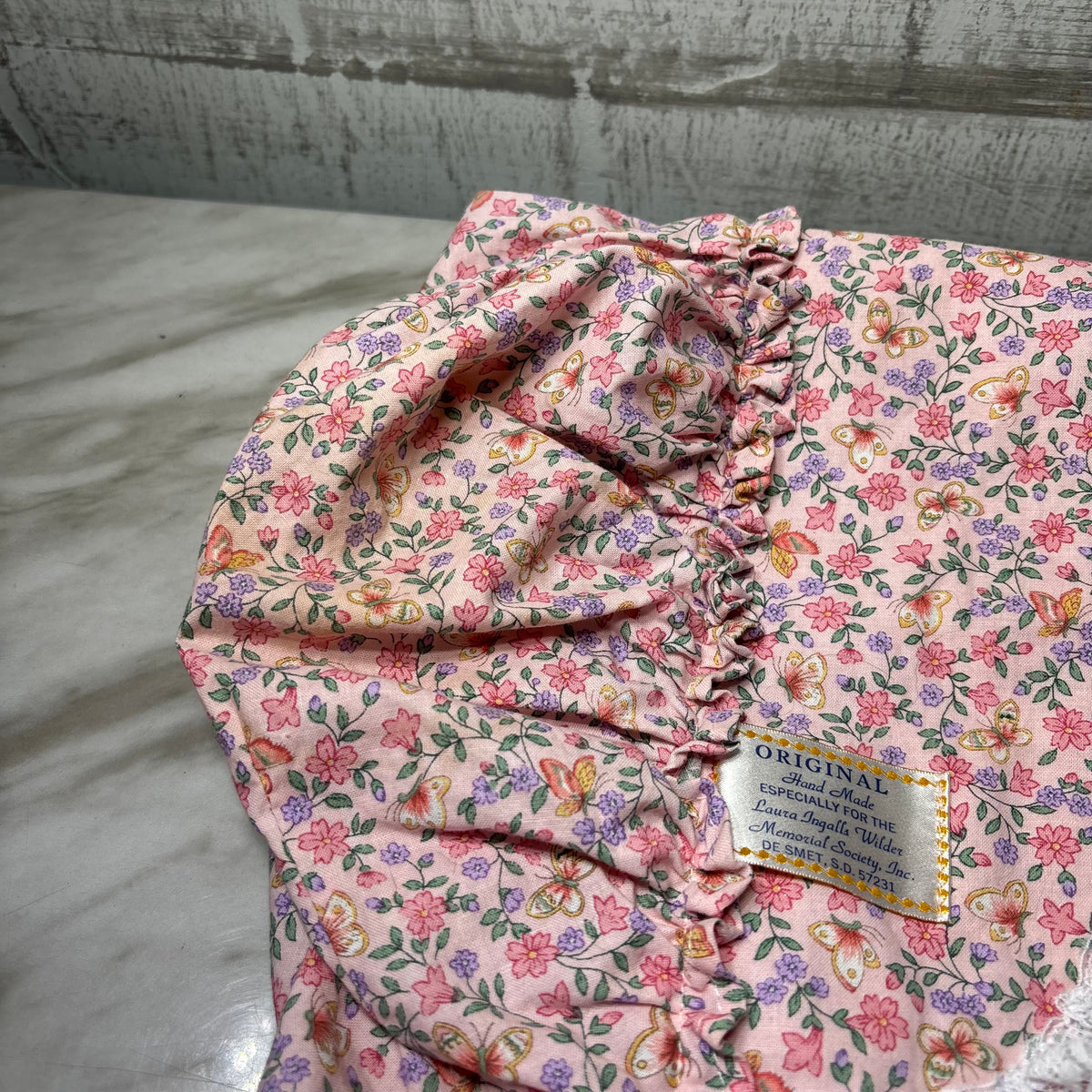 Pink Floral Handmade Bonnet