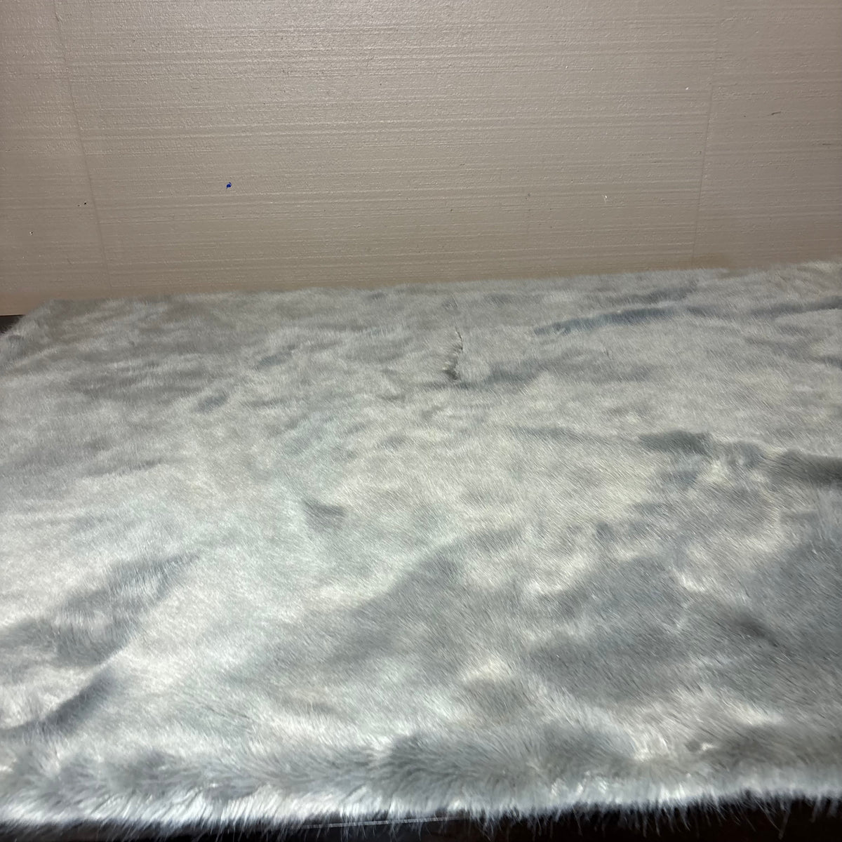 Faux Fur Gray Throw Blanket