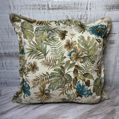 Tropical Botanical Throw Pillow