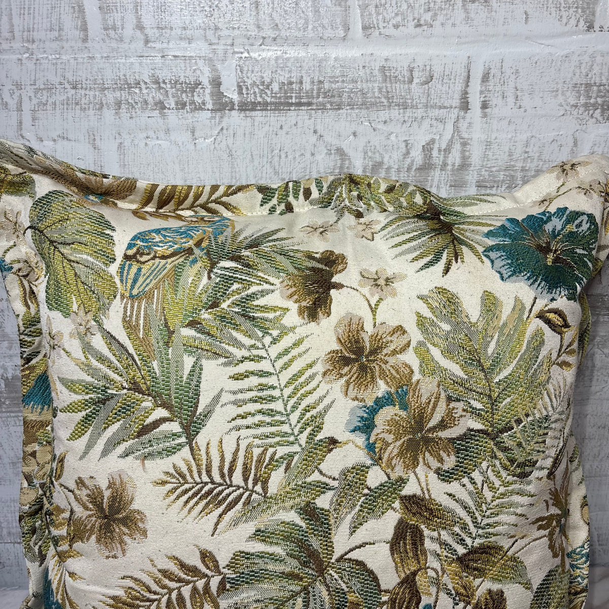 Tropical Botanical Throw Pillow