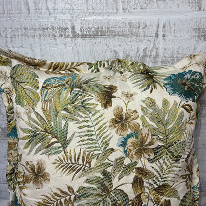 Tropical Botanical Throw Pillow
