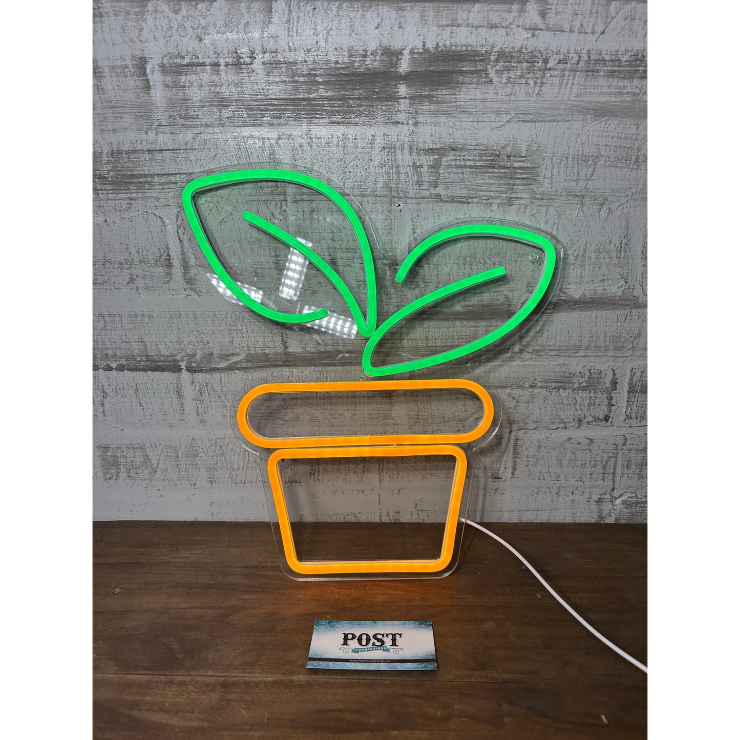 Potted Plant Neon Sign