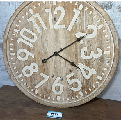 Large Rustic Farmhouse Analog Clock