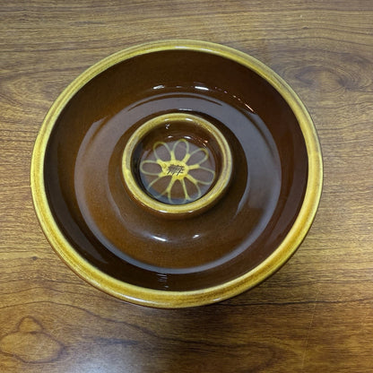Vintage Williams Sonoma Ceramic Sunflower Dip Olive Bowl
