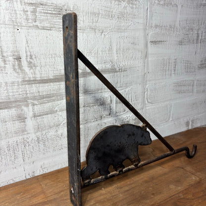 Wrought Iron Bear Basket/ Plant Hanger