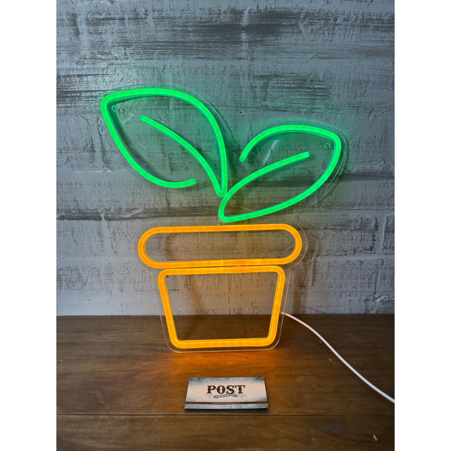 Potted Plant Neon Sign
