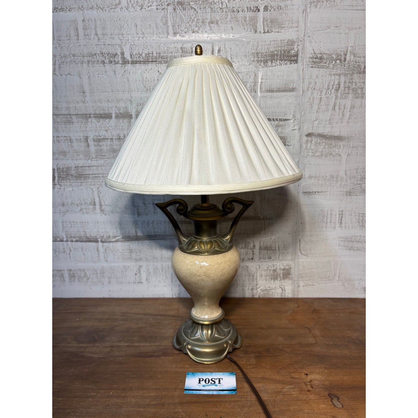 Classic Cream Porcelain Table Lamp