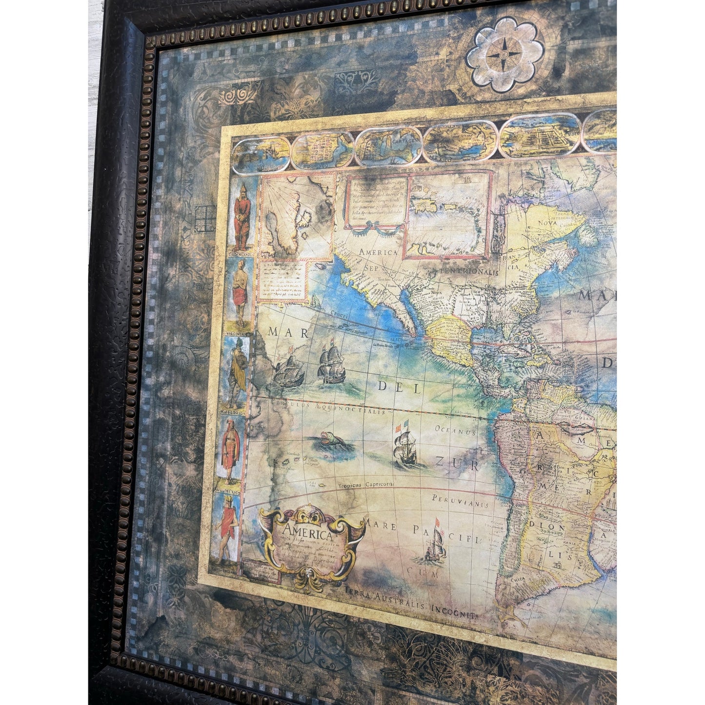 Old World Map Art Print