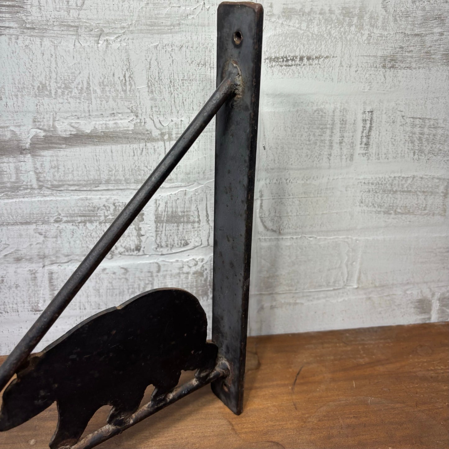 Wrought Iron Bear Basket/ Plant Hanger