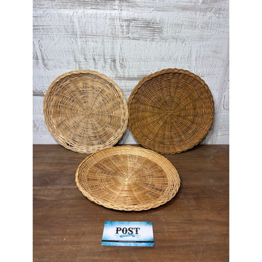 Boho Wicker Plate Wall Decor