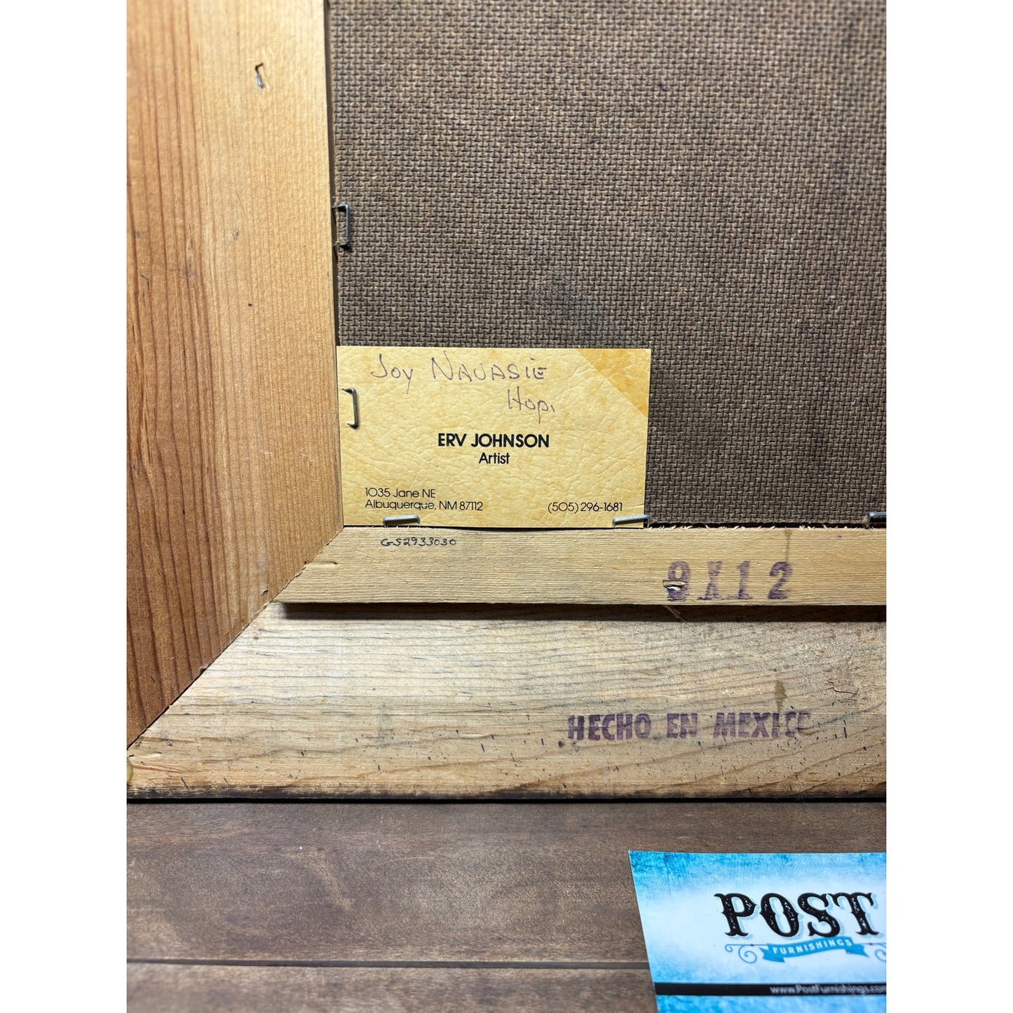 Erv Johnson Hopi Acoma Pottery Acrylic Painting Set Aztec Tribal