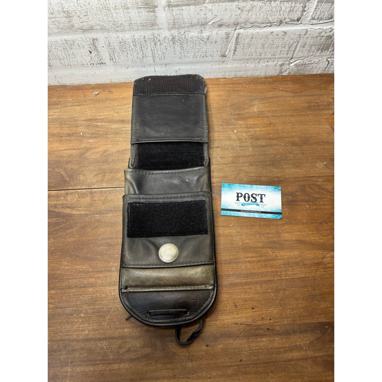 Motorcycle Fender Bib Handmade Leather w/ Eagle