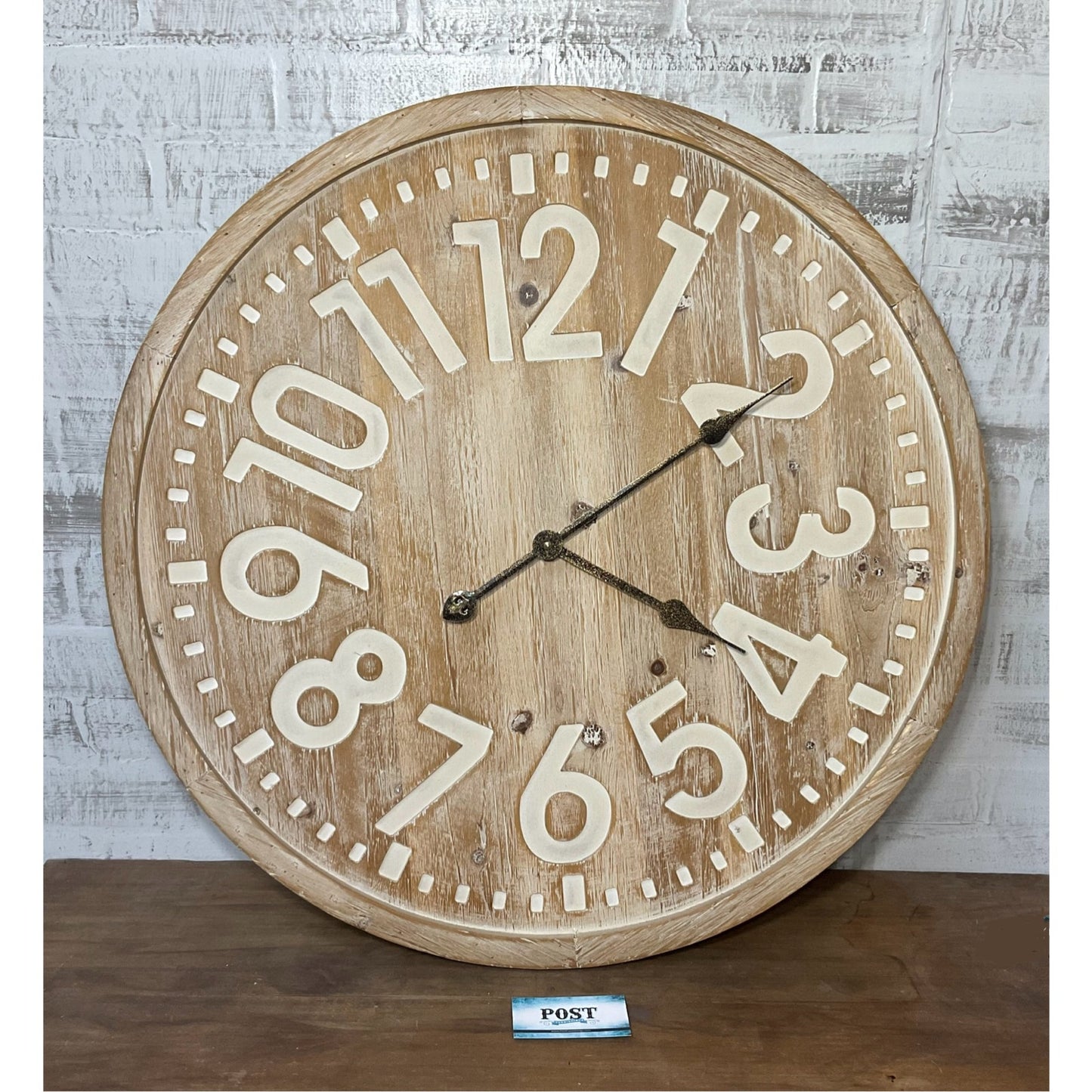Large Rustic Farmhouse Analog Clock
