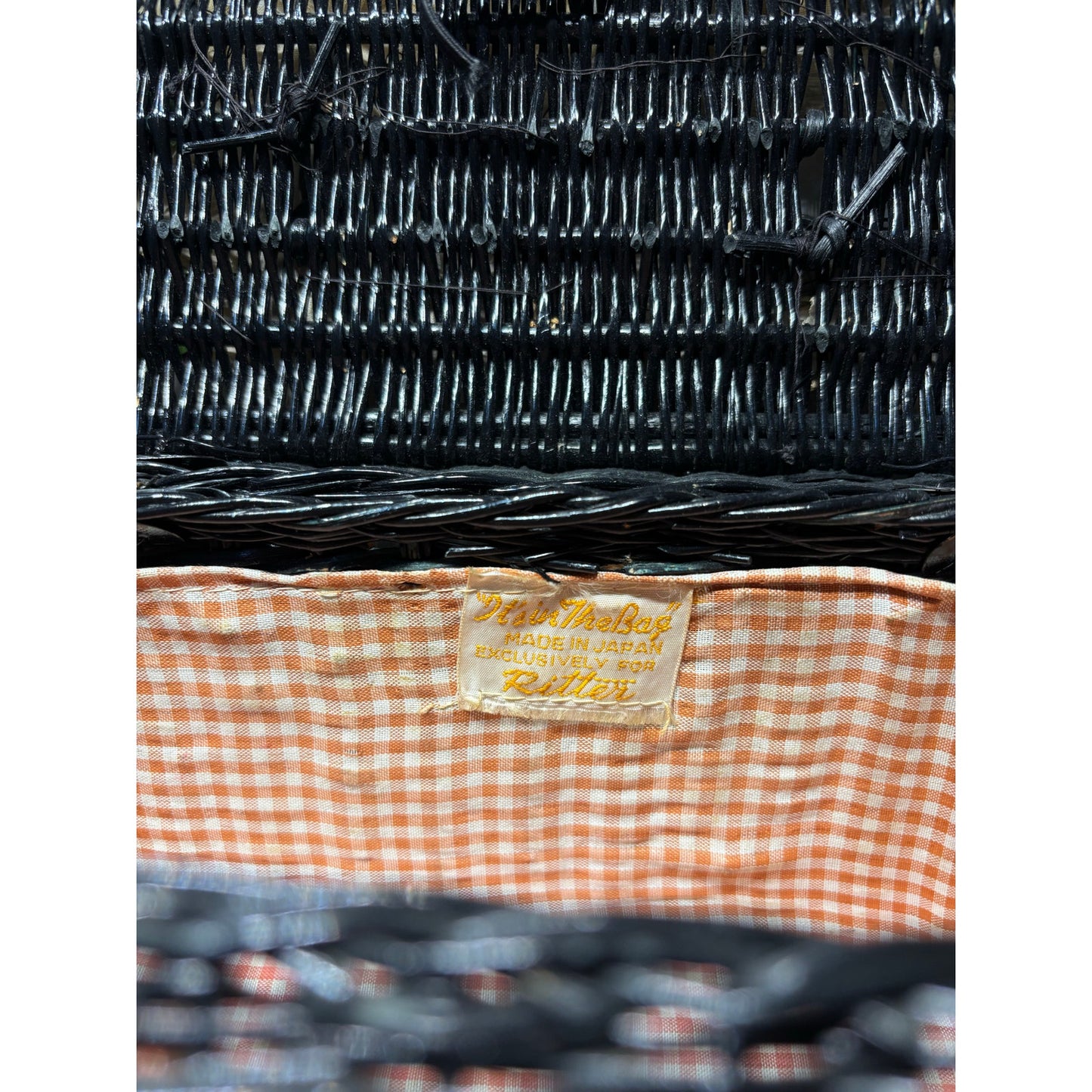 Black Wicker “It’s All In The Bag” Wicker Purse