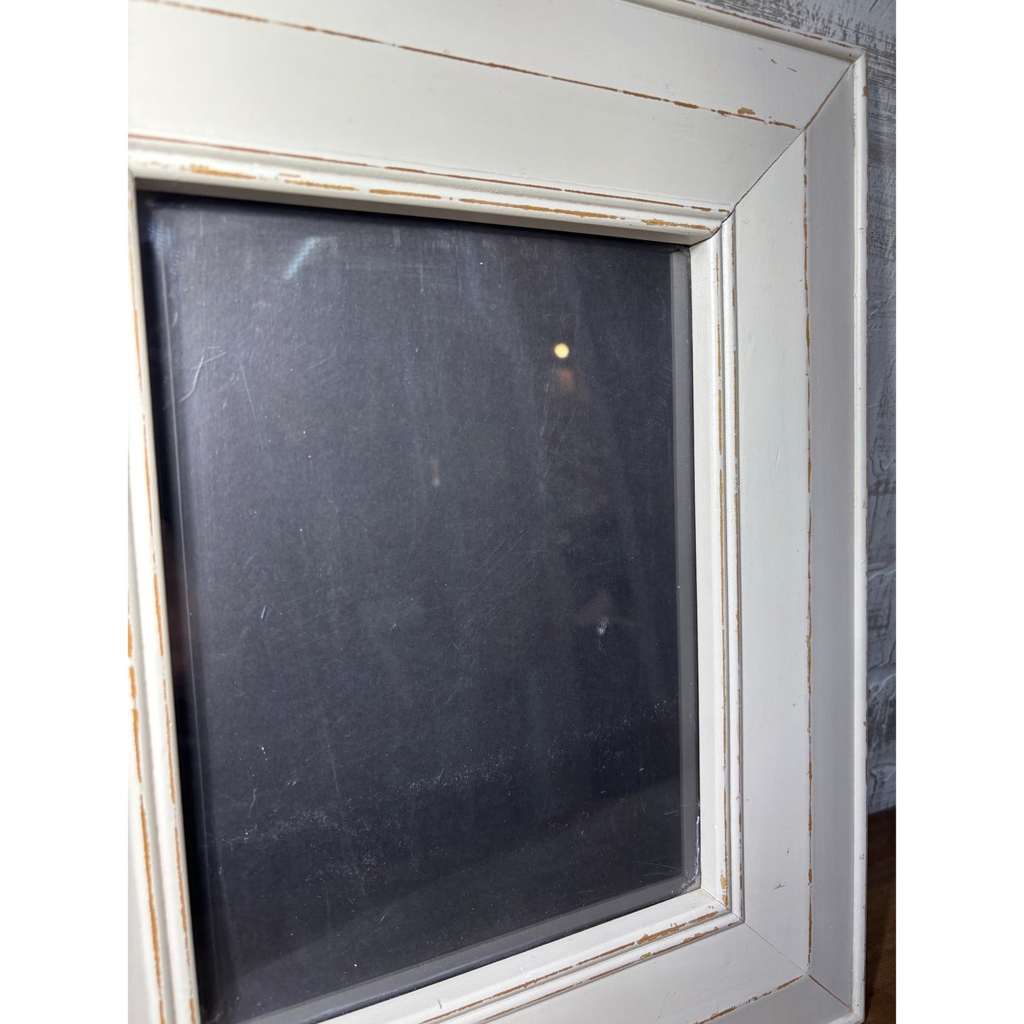 White Distressed Picture Frame