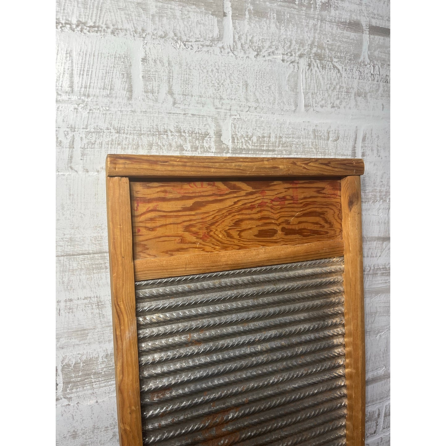 Antique Wooden Washboard