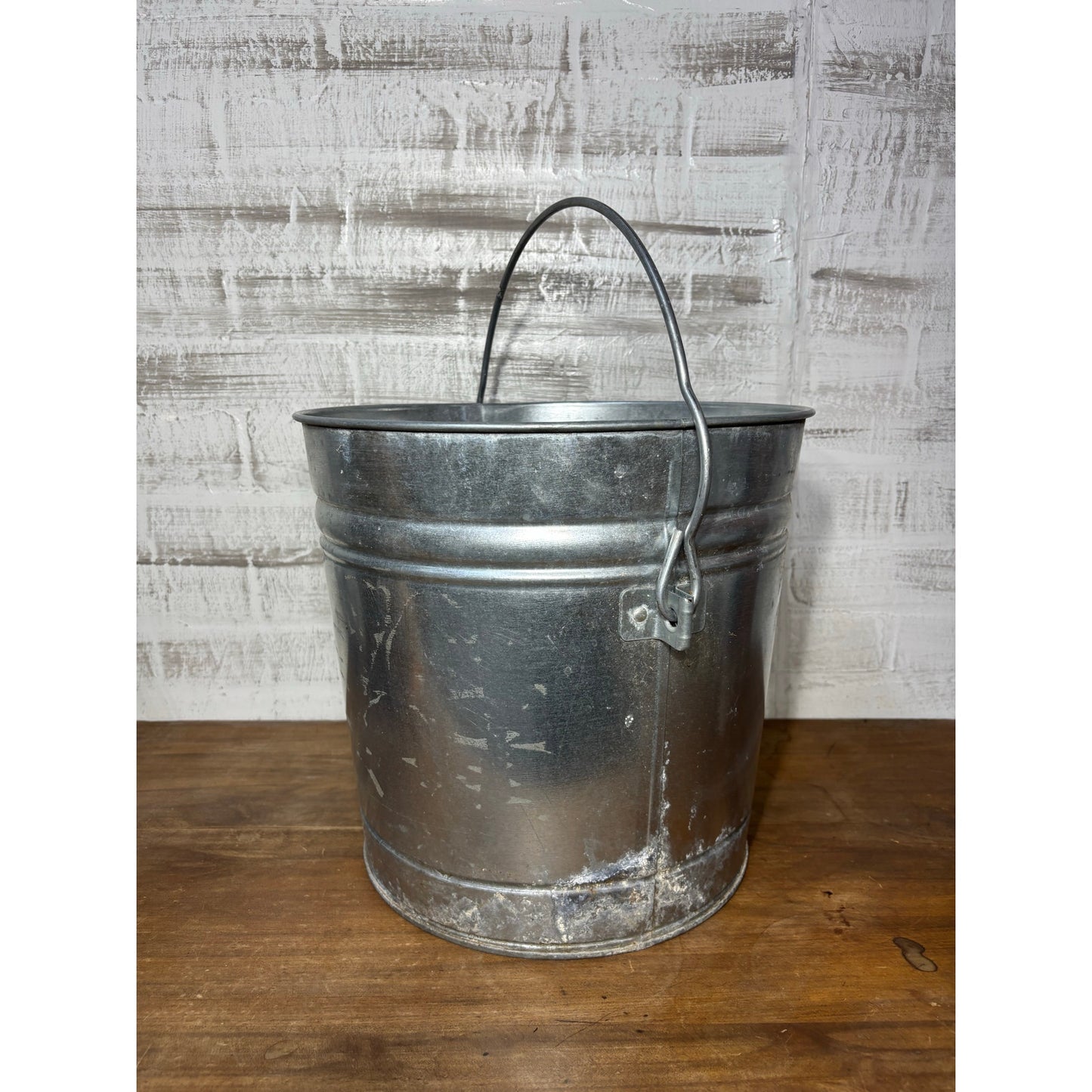 Large Galvanized Planter Bucket