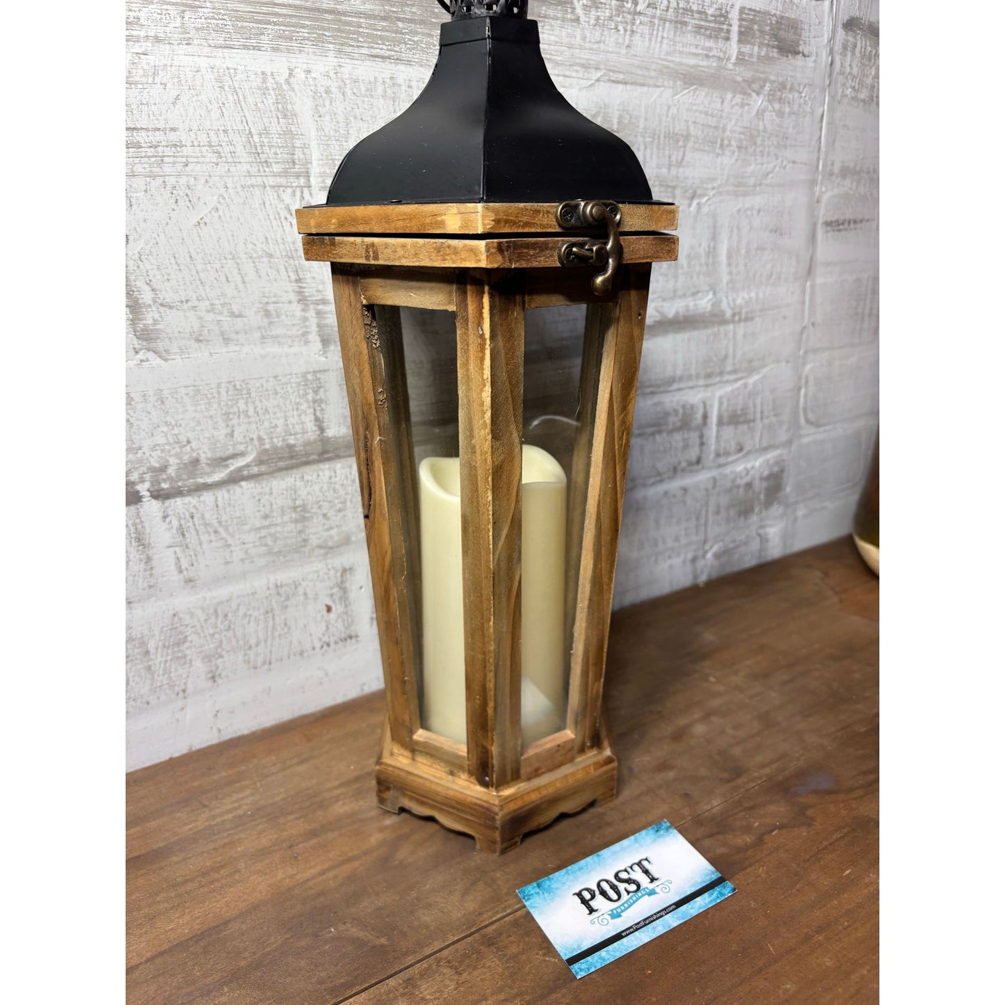 Wooden Lantern Candle Holder