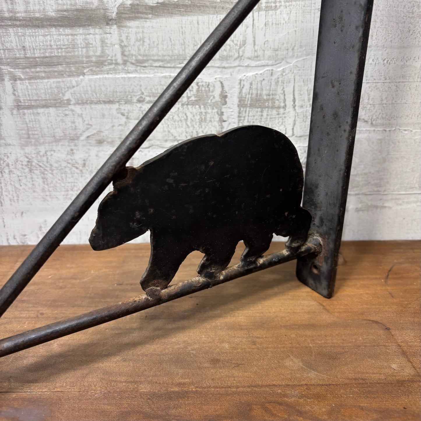 Wrought Iron Bear Basket/ Plant Hanger