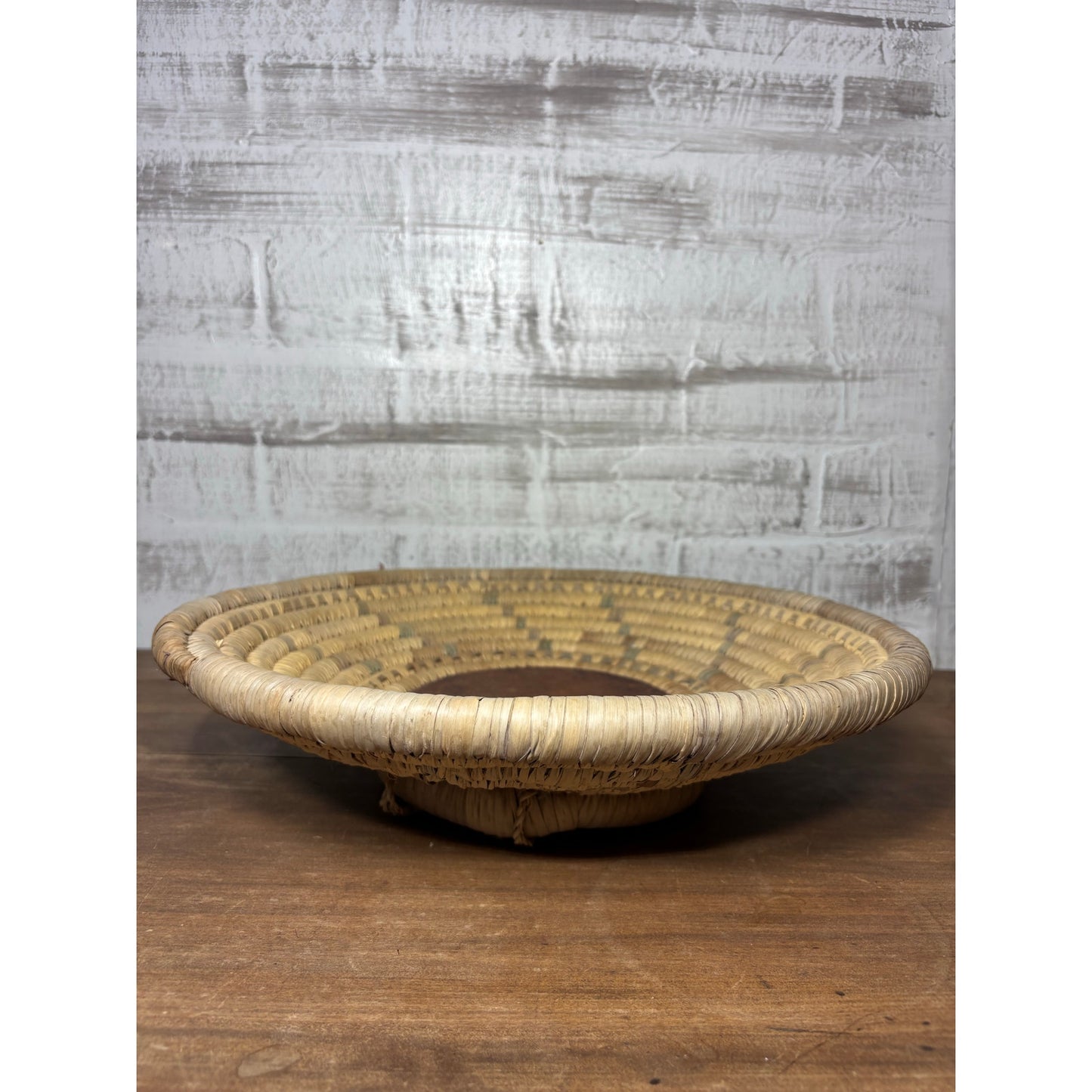 Woven Coil Boho Wall Decor Basket