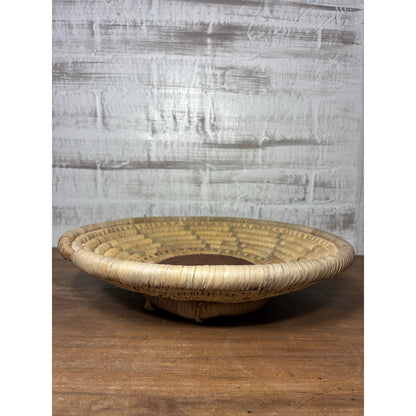 Woven Coil Boho Wall Decor Basket