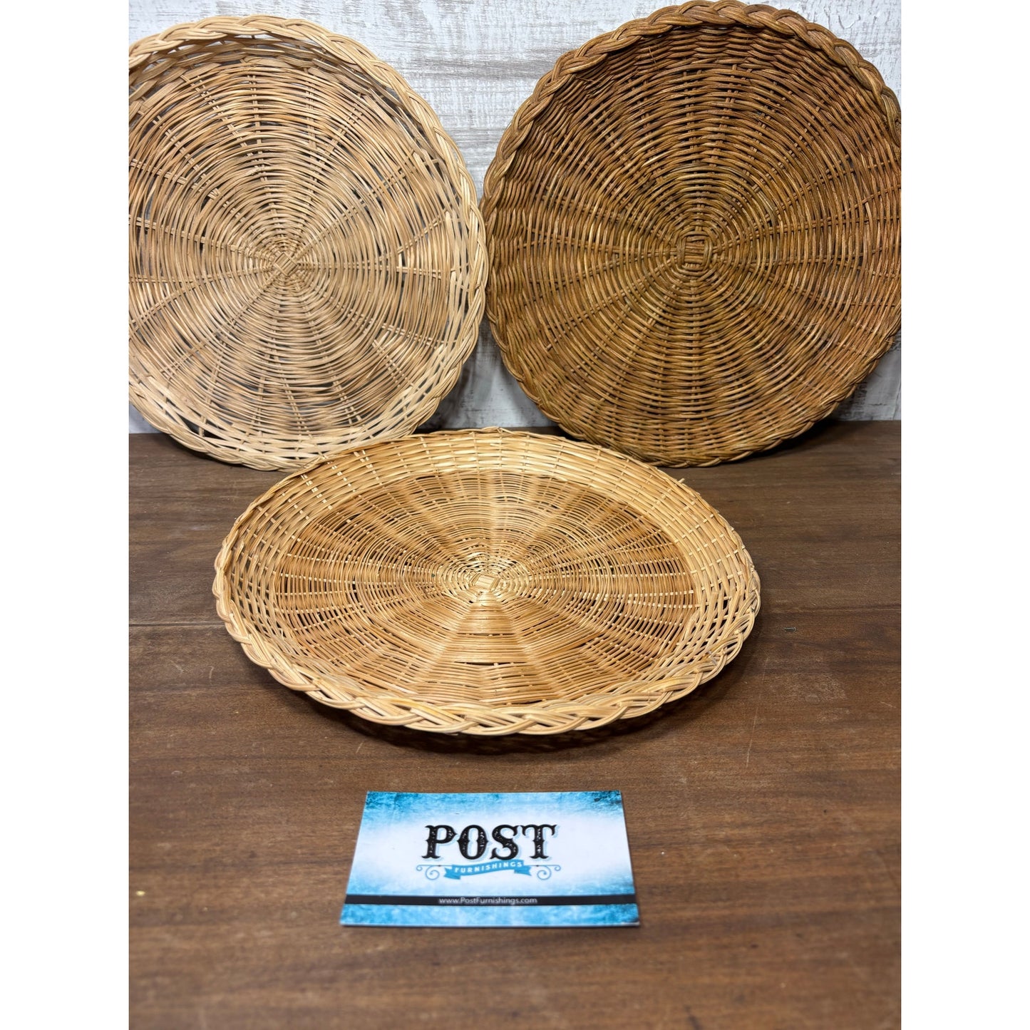 Boho Wicker Plate Wall Decor