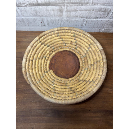 Woven Coil Boho Wall Decor Basket