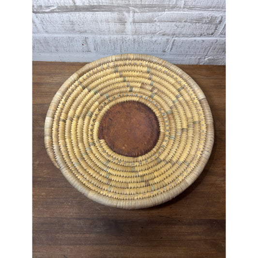 Woven Coil Boho Wall Decor Basket