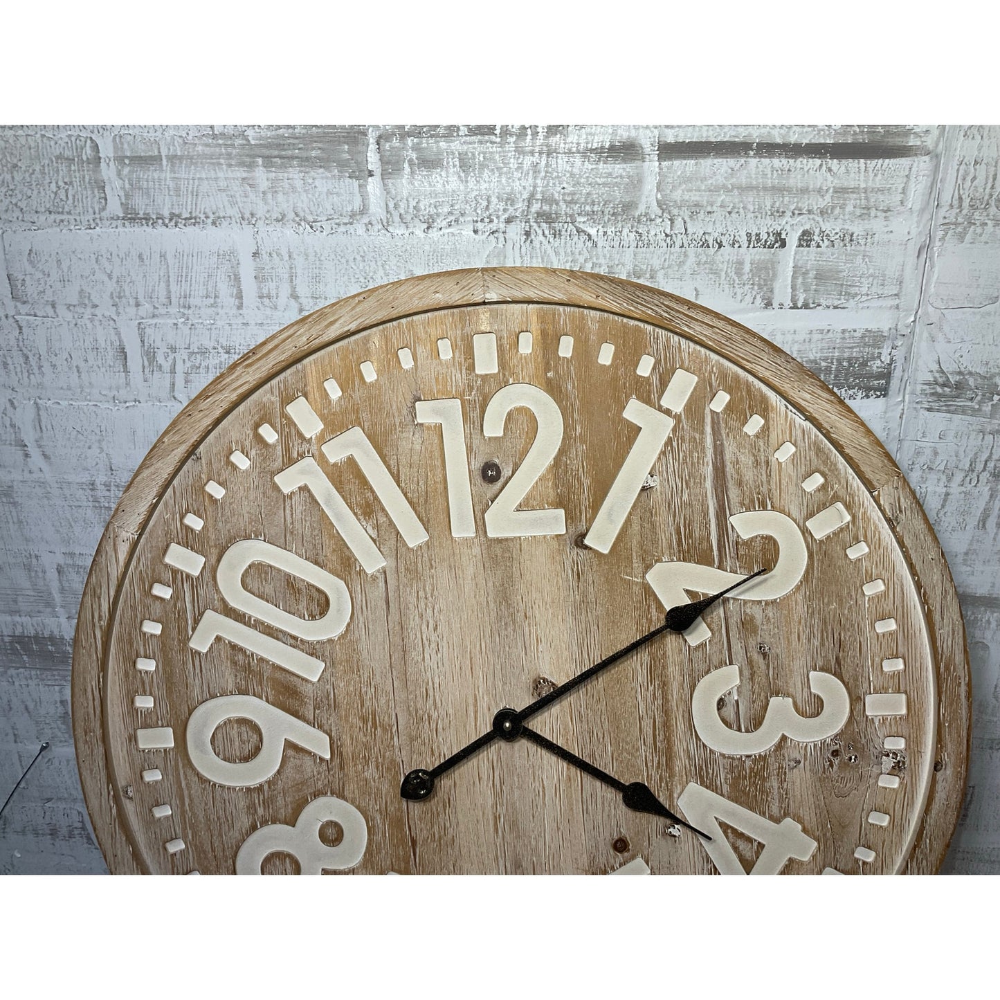 Large Rustic Farmhouse Analog Clock