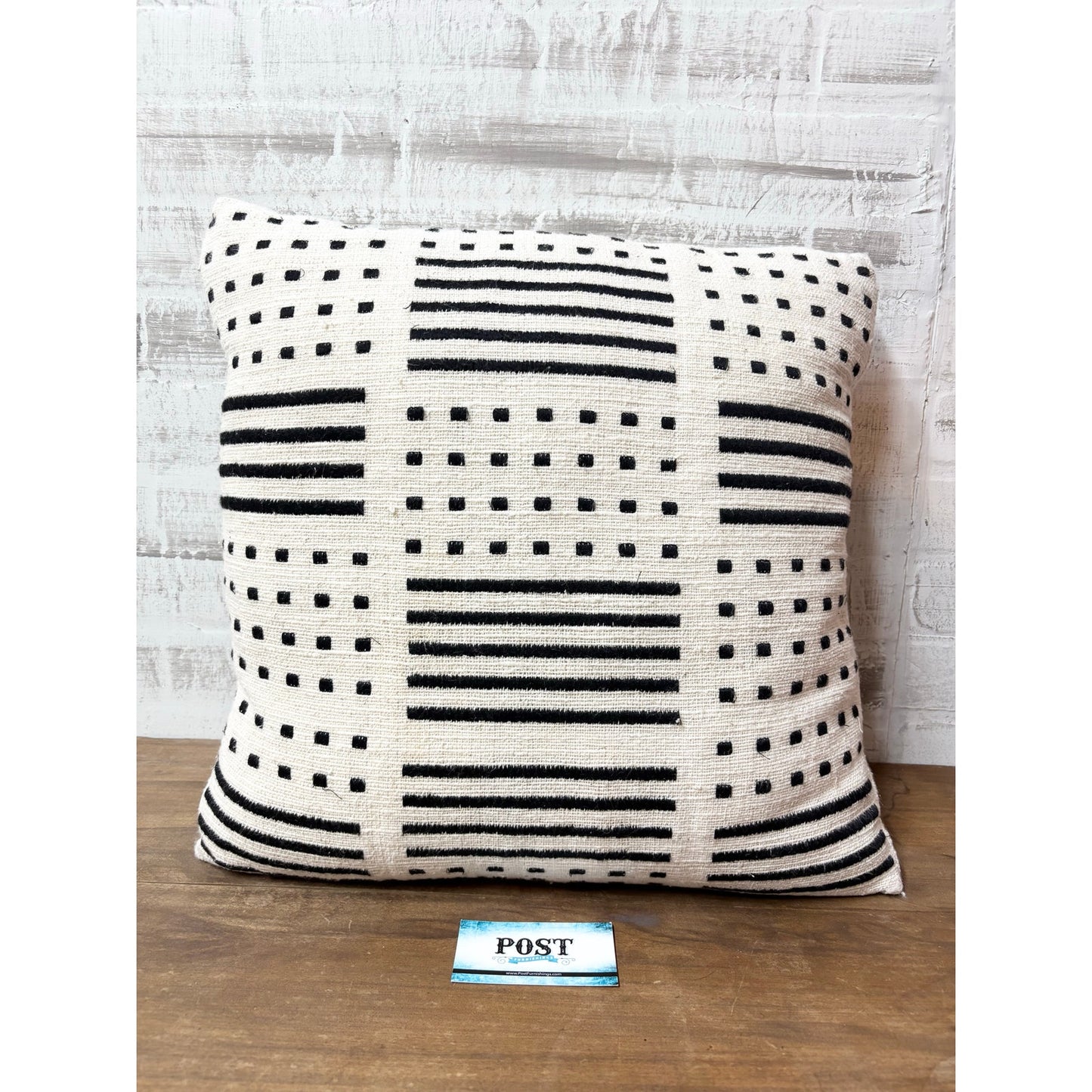 Dots And Dashes Throw Pillow