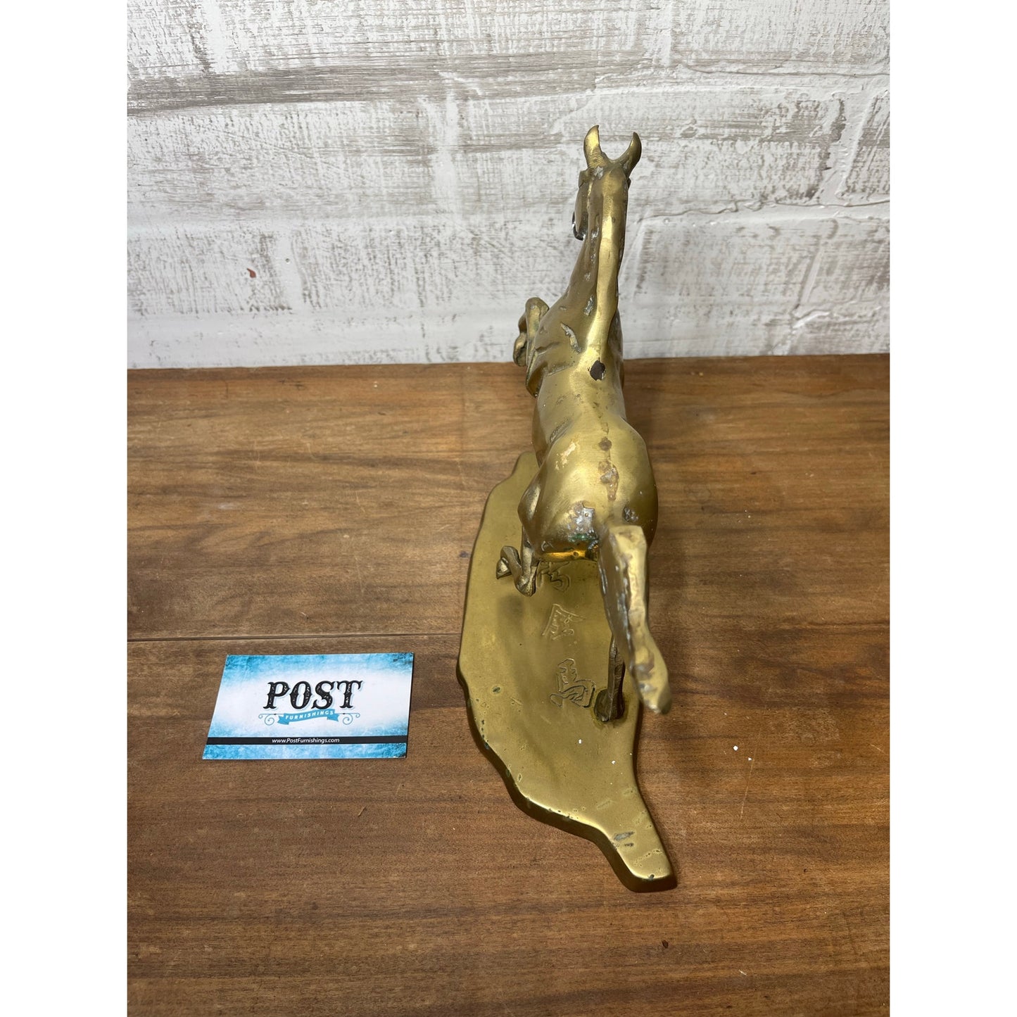 Vintage Brass Horse Sculpture