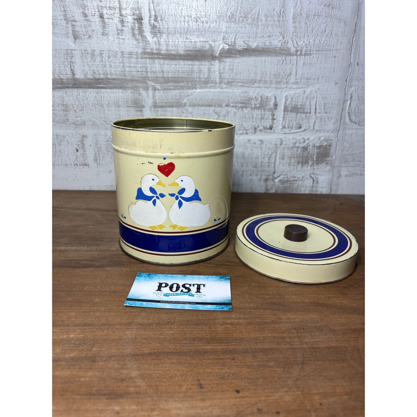 Vintage Goose Tin Nesting Canisters Set Of 8